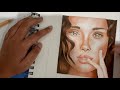 Drawing a Realistic Portrait Using Colored Pencils