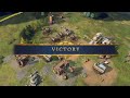 Aoe4: unranked to conq with random civ and 50 apm! Game 8