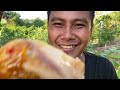 Cooked Juicy Chicken On A Unique Barbecue! Countryside Chef - Cambodian Food Cooking