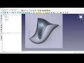 Create A Sculpture Using Curve WB and Surface WB In FreeCAD