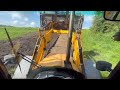 Ted and his JCB 4cx installing a Cow Track