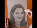 Portrait of Princess Catherine || Princess Kate Middleton #portrait #pencildrawing #sketching