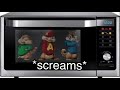 Alvin And The Chipmunks in a microwave but I fixed it