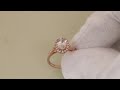 Lavender sapphire engagement ring