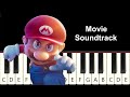 5 Super Mario Bros. Movie Songs - Easy and Slow Piano Tutorial - Beginner