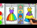 Outfit Closet Drawing, Painting and Coloring for Kids, Toddlers | How to Draw, Paint Basics #260