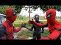 Superheros vs Supercar | Spiderman, Venom and Deadpool Go To City