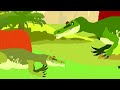 Tyrannosaurus Rex vs Spinosaurus - Dinosaurs Cartoon