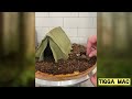 TENT CAKE with CAMP FIRE! Cake decorating tutorial with Tigga Mac!