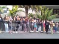 One Direction fans wait outside Langham Hotel, 11/10/2013