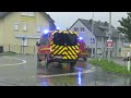 Feuerwehrbereitschaft 3 Regierungsbezirk Köln zur überörtlichen Hilfe nach Stolberg