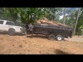 Pulling in massive load of logs in my roll off dumpster trailer: can it do it?