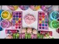 Satisfying Video Mixing Makeup Cosmetics Glitter Squishy Balls into Glossy Slime ASMR #1