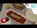 Recette Anchois Frits accompagnés de Salade / Aubergine au four et taktouka #food #recipe