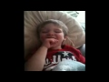 Funny Little Boy trys to Snort like a Pig