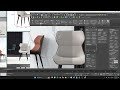 3DS Max Modeling Practices | Nordic Luxury Dining Chairs | Piano&Rain | Part 1