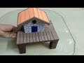 How To Make  Hut from Cardboard with paper | Easy Paper Craft | Easy cardboard , kids toys & Crafts