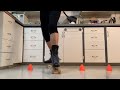Rollerskating cone drills
