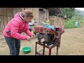 AMAZING TIME : Genius girl restores and repairs the entire damaged D8 diesel engine l girl mechanic
