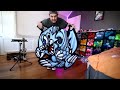 MY BEST RUG YET!! | Blue Eyes White Dragon Rug (TOON) | Start to Finish Full Rug Tufting Process!!