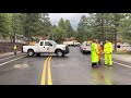 Instant Flash Flood! Idiot crosses flash flood regardless!!! Flagstaff, Az