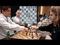 Magnus Carlson VS Richard rapport.World Rapid and Blitz team Chess 2024