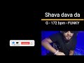 SHAVA DAVA DA G 172 bpm FUNKY GUITARRA COVER INSTRUMENTAL ALEX ESPINOSA