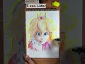 Satisfying Princess peach pt 2 art tutorial be like 👍 #shorts