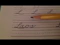 How too do capital cursive L