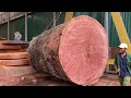 Wood Cutting Skills // Giant Trees Are Processed In The Factory