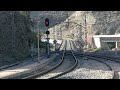 Trenes en el espectacular viaducto de Santa Fé, línea Linares-Almería. Talgo Madrid-Almería y ...