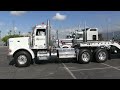 Monarch Heavy Haul Peterbilt 367 -- Parallel Parking A 9-Axle Cozad Triple 16 Steerable Trailer