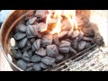 How to light Charcoal - Charcoal 101 #1 (using lighter fluid) -