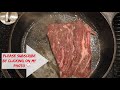 How to Cook Skirt Steak on the Stove in Cast Iron Skillet - Easy Beef Skirt Steak Recipe, NO Grill