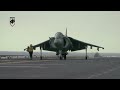 How a US AV-8B Harrier II Jump Fiercely Over an Aircraft Carrier - 2024