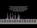 Just for fun - Beyonce (Original Key Karaoke) - Piano Instrumental Cover with Lyrics