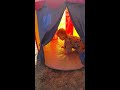 Tent pushing from inside