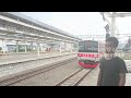 Papasan KA Argo Merbabu ft KRL CommuterLine JR205 di Stasiun Jatinegara #shorts