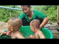 Picking jackfruit to sell with your child - Bathing your baby - Cooking | Daily life