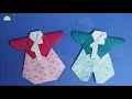 쉬운한복접기, 유아,저학년 한복종이접기 해보세요. Hanbok Origami, Korean traditional clothes origami