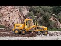 Aerial View of Asphalt Demolition: Dozer Transformation from Above