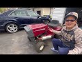 MAKING A MUD MOWER! FREE DAYTON LAWNTRACTOR BLOWN TRANSMISSION BRIGGS ENGINE REVIVAL HAULER PROJECT