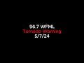 Tornado Warning on FM Radio