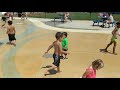 Sawyer at the splash pad