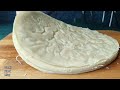 Now the pan is a thing of the past, I found a better and simpler option. Thin transparent lavash.