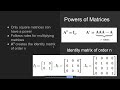 Matrices: Arithmetic and properties