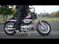 キックスタートの練習風景 / 1972 Harley-Davidson Sportster XLCH / アイアン