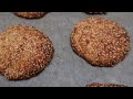 Vegan crispy sesame cookies: without eggs and sugar recipe in 15 minutes! Vegan sesame recipe!