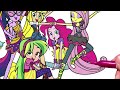 Coloring Pages EQUESTRIA GIRLS - Dancing / How to color My Little Pony. Easy Drawing Tutorial Art