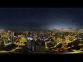 Miami, Florida, USA. City Relaxation. Aerial 360 video in 12K.